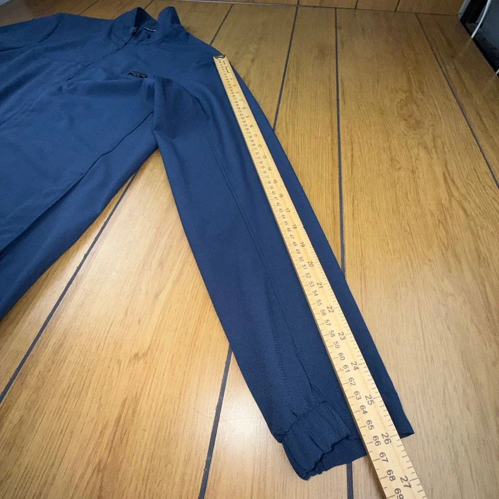 TravisMathew Blue Full Zip Golf Jacket Mock Neck‎ Performance Outerwear Size M
